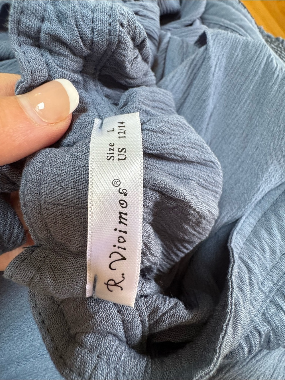 Smocked Bodice Teal Maxi Dress with Side Cutouts - Picture 5 of 6